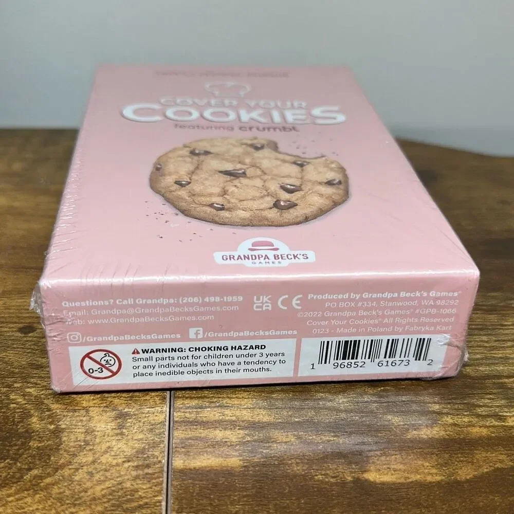 Crumbl Cover Your Cookies Grandpa Becks Card‎ Game New In Sealed Box
